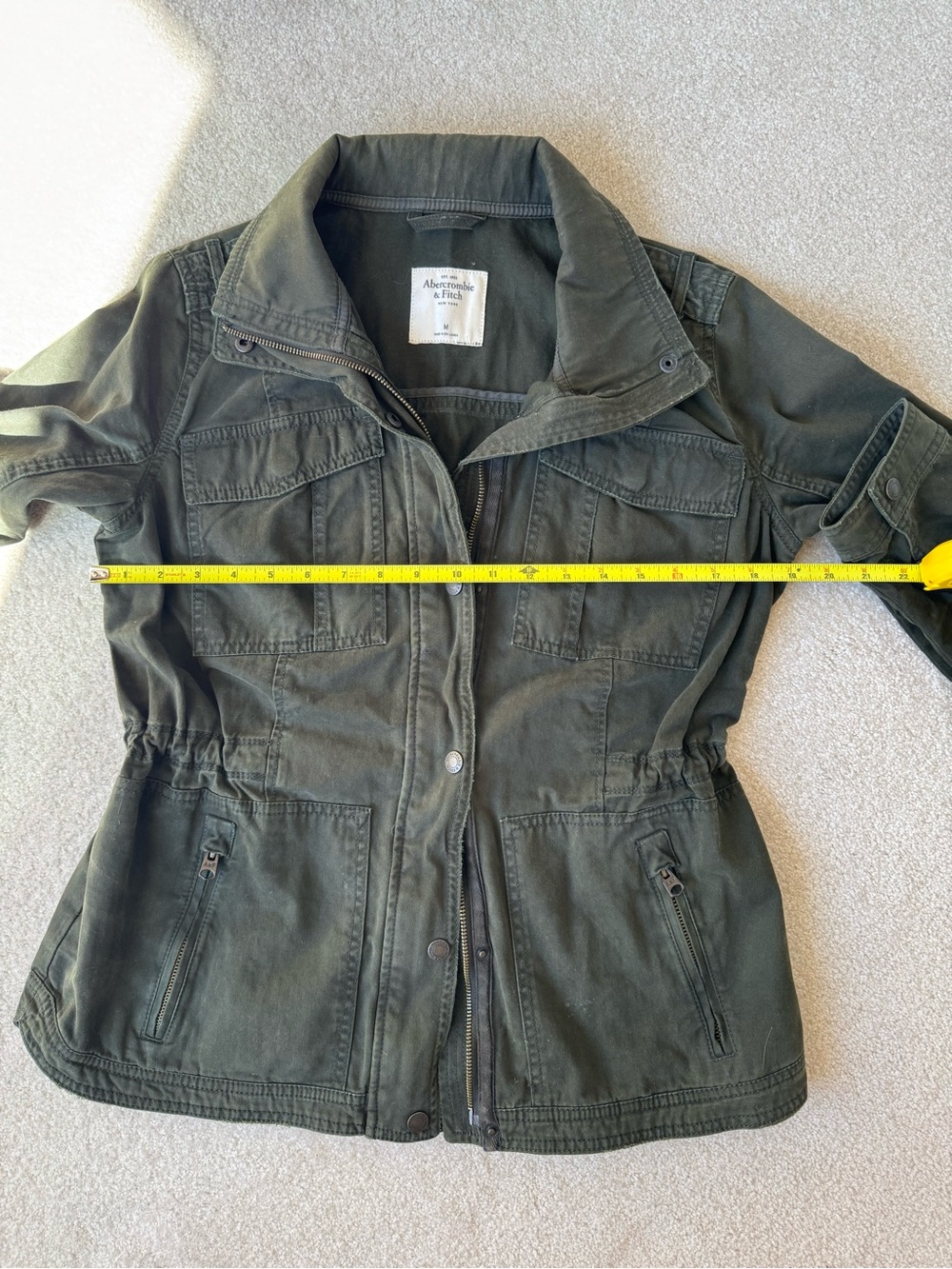 Abercrombie & Fitch Dark Green Utility Jacket